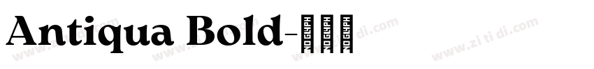 Antiqua Bold字体转换
